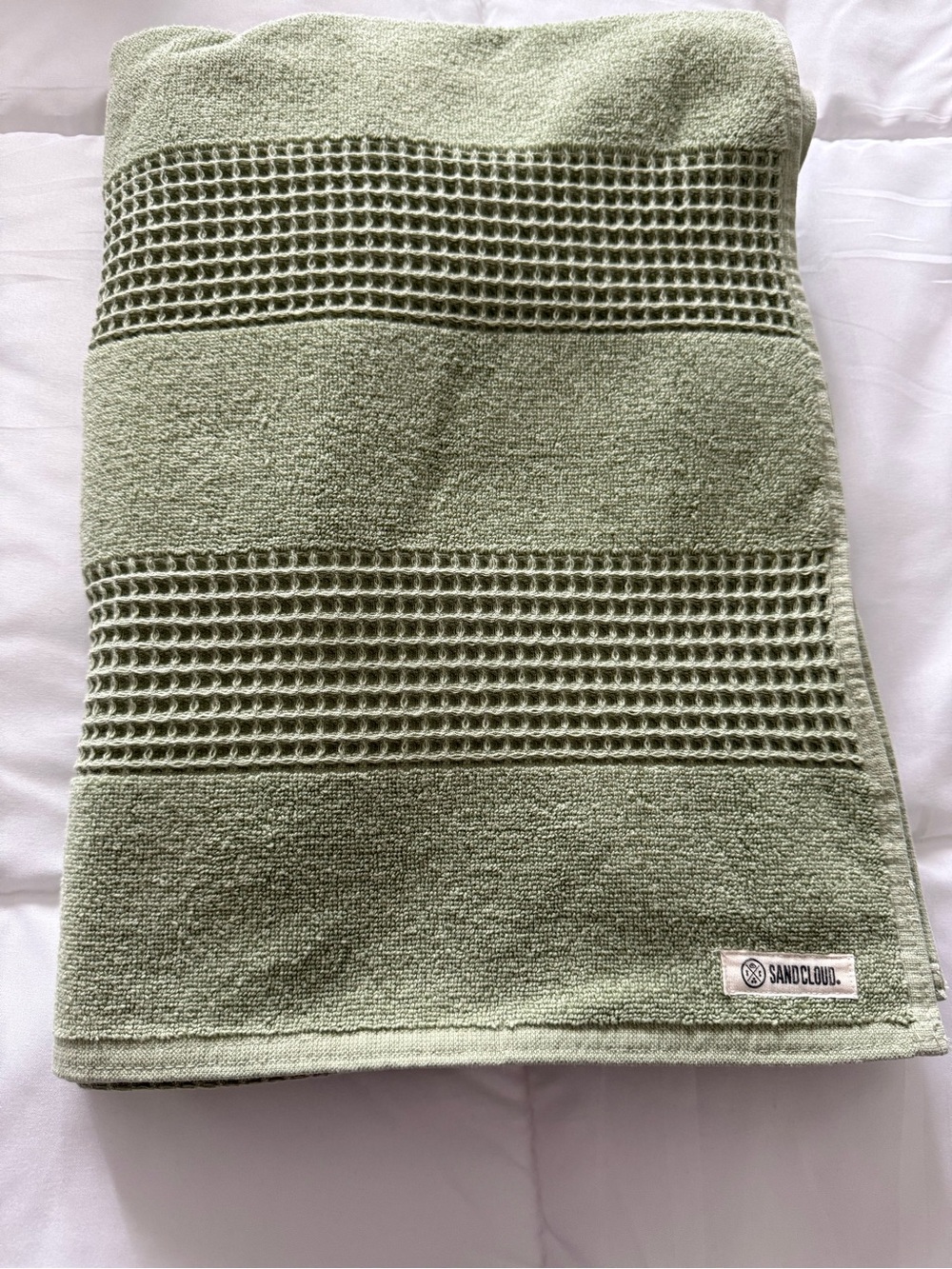 Sandcloud Cascate Waffle Bath Towel - Green